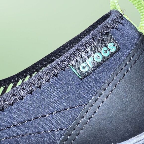 Women's Crocs Duet Busy Day Skimmer Black/Graphite Slip On Size 6 - Picture 5 of 7